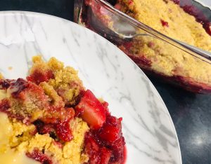 Low Protein Apple & Raspberry Crumble Recipe