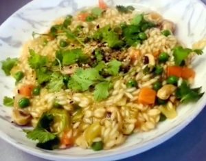 Low Protein Spring Vegetable Risotto