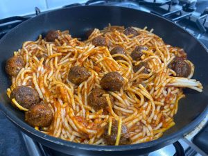 Low Protein Spaghetti & Meatballs