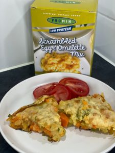 Low Protein Sweet Potato and Spring Onion Frittata 